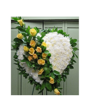 SOLID HEART YELLOW ROSES